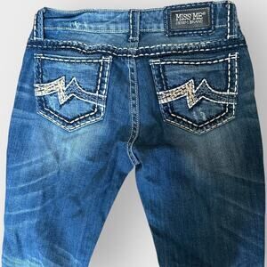 MISS ME Y2K Vintage Jeans Size 29 Sunny Skinny Medium Wash Bootcut Denim